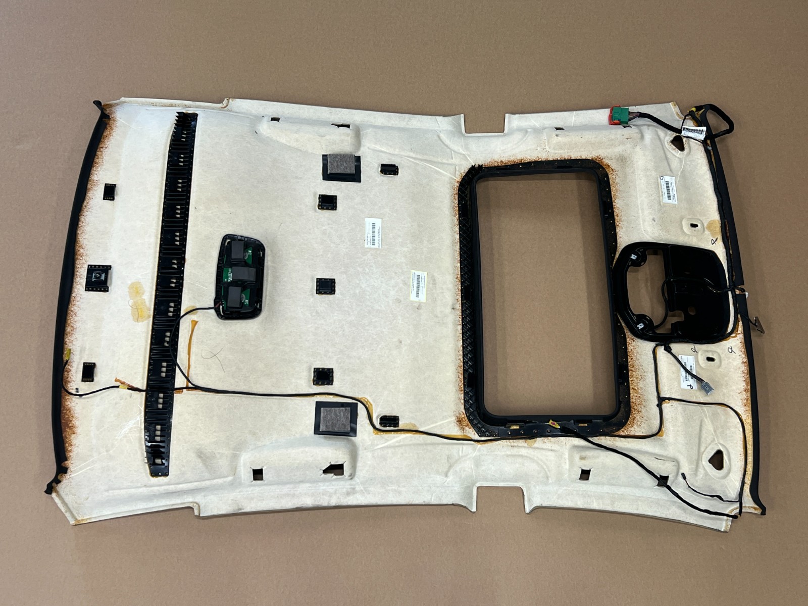 ⭐2014-2017 MASERATI QUATTROPORTE TOP ROOF HEADLINER SUADE BLACK OEM LOT2638