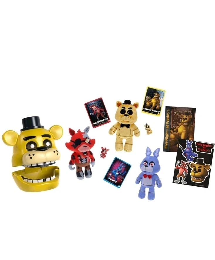 Five Nights at Freddy’s Golden Freddy Animatronic Collector Head Set 11 piezas FNAF Foto 3 de 4