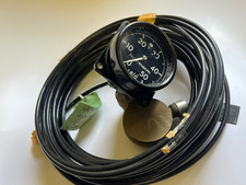 ROTOTHERM 50PSI PRESSURE GAUGE WITH 11M LONG CAPILLARY TUBE  EX ADMIRALTY  FD7G1