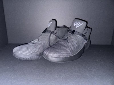 Jordan Why Not Zer0.1 Black Low Top Synthetic Lace Up Men's Athletic Sneakers