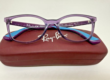 Ray-Ban Junior RB1586 3776 Kids Eyeglasses Purple Blue XS 47-16 130 Case 4 Pcs