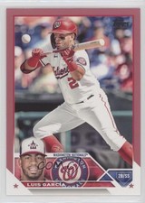 2023 Topps Series 1 Mother's Day Hot Pink 37/50 Luis Garcia Luis García #193 3c2