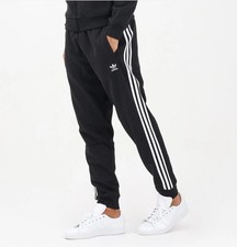 NEW MENS ADIDAS ORIGINALS 3 STRIPES CUFFED TREFOIL PANTS SIZE 2XL  IU2353