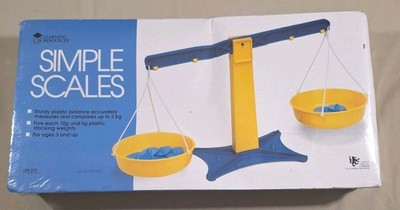 Learning Resources Simple Scales Balance LER272 Classroom Math Scale New Sealed