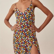 Reformation Marlow Multicolor Floral Dress ES