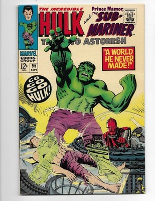 Tales To Astonish 95 1967 Marvel Comics F- 5.5 Hulk Namor High Evolutionary