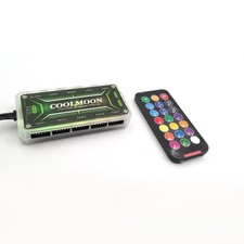 RGB Fan Controller Remote Control Computer Case 12V PC Cooling Chassis Fan Hub