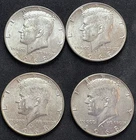 LOT of (4) 1968 D Silver Kennedy Half Dollars KM#202a