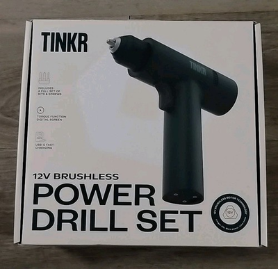 #ad Tinker 12V Brushless Power Drill with Case and Charger and Accessories New $60.00