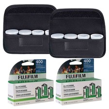 2x Fujifilm 400 Color Negative 35mm Film 36 Exp - 3 Pack with Storage Case