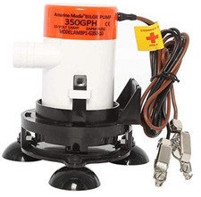 Marine Portable Livewell Aeration Pump System Pump Aerator 350 GPH for Boats