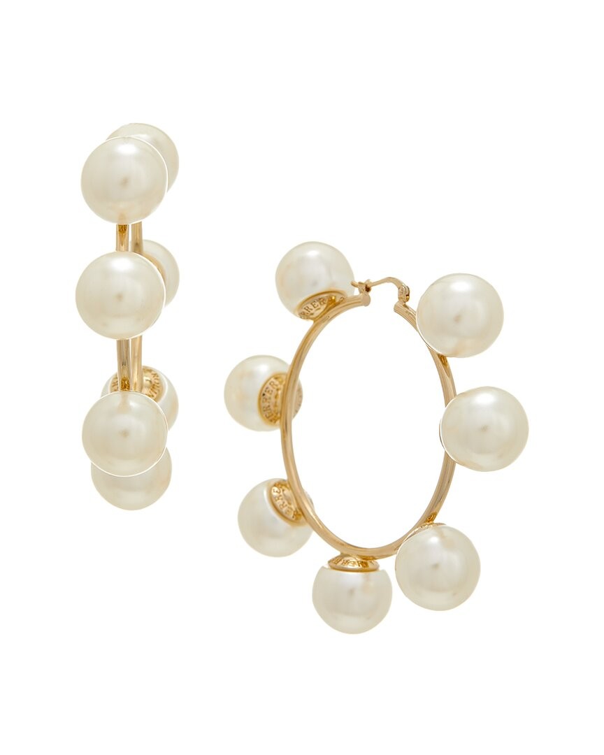 Женские серьги-кольца с жемчугом Carolina Herrera 44090₽