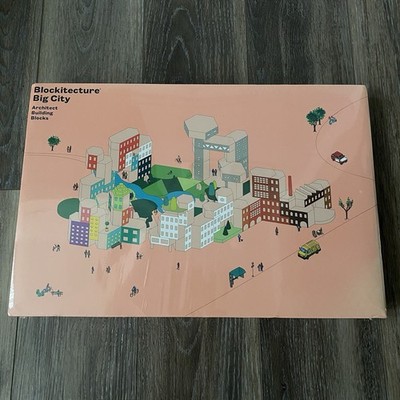 Blockitecture Big City Wooden Architect Building Blocks 74 Piece Areaware NEW