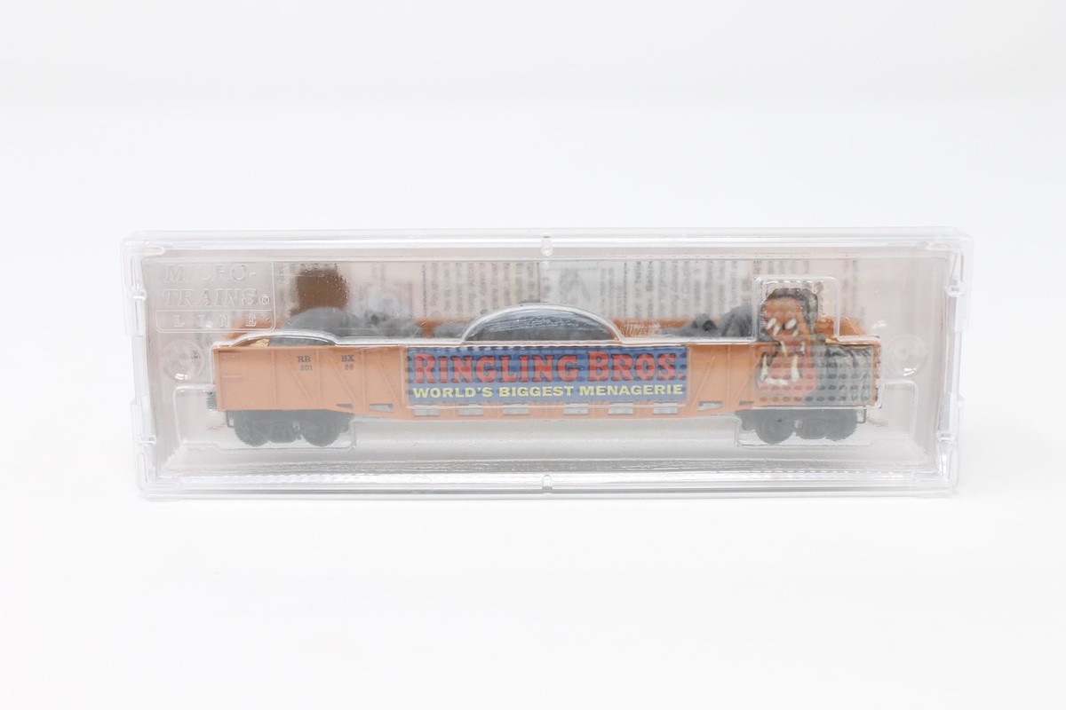 N Scale Micro-Trains 06300020 50' Circus Hippo Menagerie Gondola