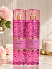 2 Bath  Body Works Covered In Roses Fragrance Mist Spray 8 oz