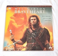 BRAVEHEART Laser Disc NTSC Mel Gibson THX 2 Disc LV 33118-2WS War Scotland