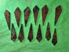 Lot of 12 Mahogany Obsidian Lancelet Flint Knapping Preforms