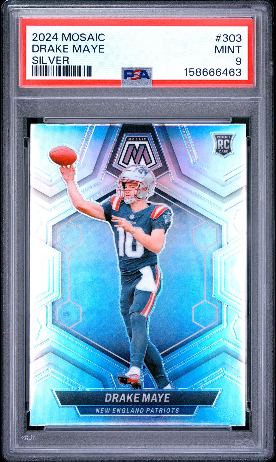 2024 PANINI MOSAIC SILVER #303 DRAKE MAYE PSA 9