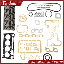 Findmall Complete Cylinder Head  Full Gaskets Kit For Kubota V2203 19077-03048