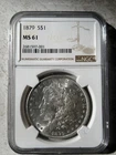 1879-P $1 Morgan Dollar PCGS MS 61 | Uncirculated UNC