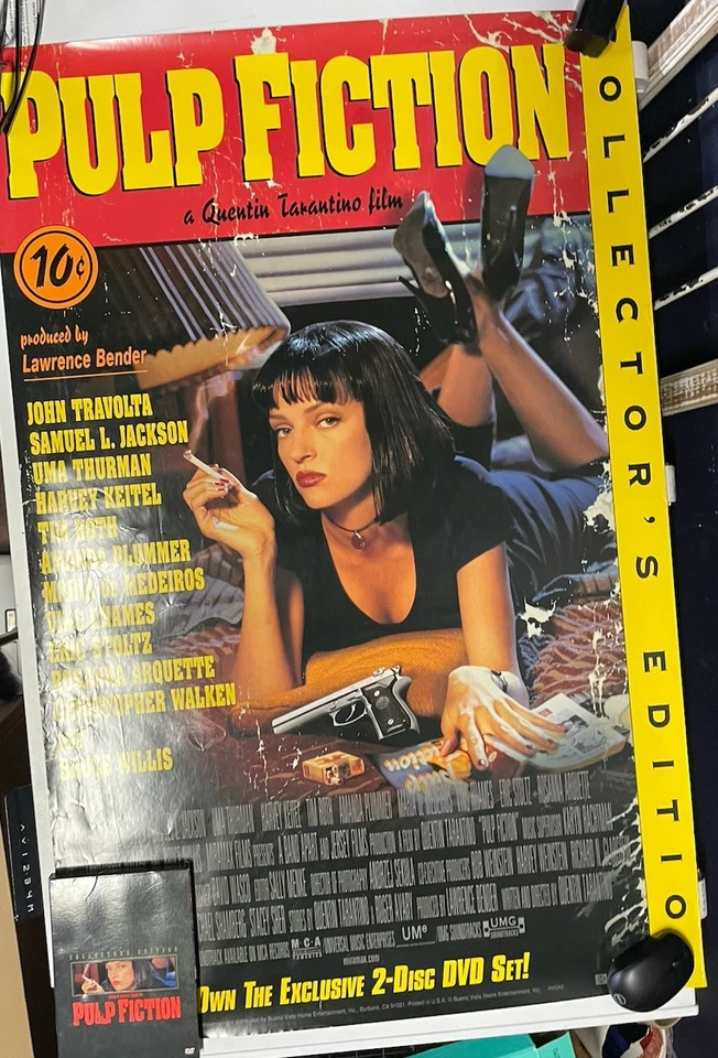 Pulp Fiction Original Collectors Edition DVD & Filmposter - 26,5x40" Combo - Bild 2 von 4
