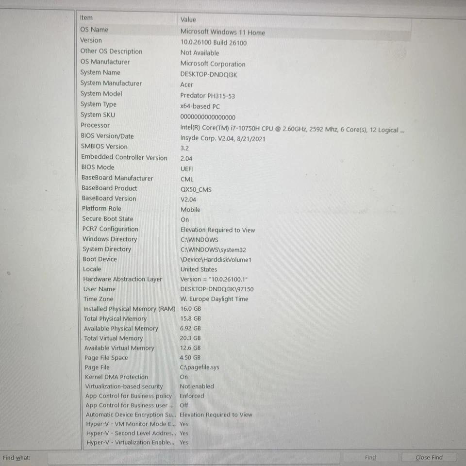 Acer Predator Helios 300 Laptop i7-10750H, RTX 3060, 16GB RAM, 1TB SSD - Bild 4 von 4