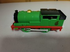 Thomas Trackmaster Percy Motorized Engine Train 2006 Runs Good VG Condition