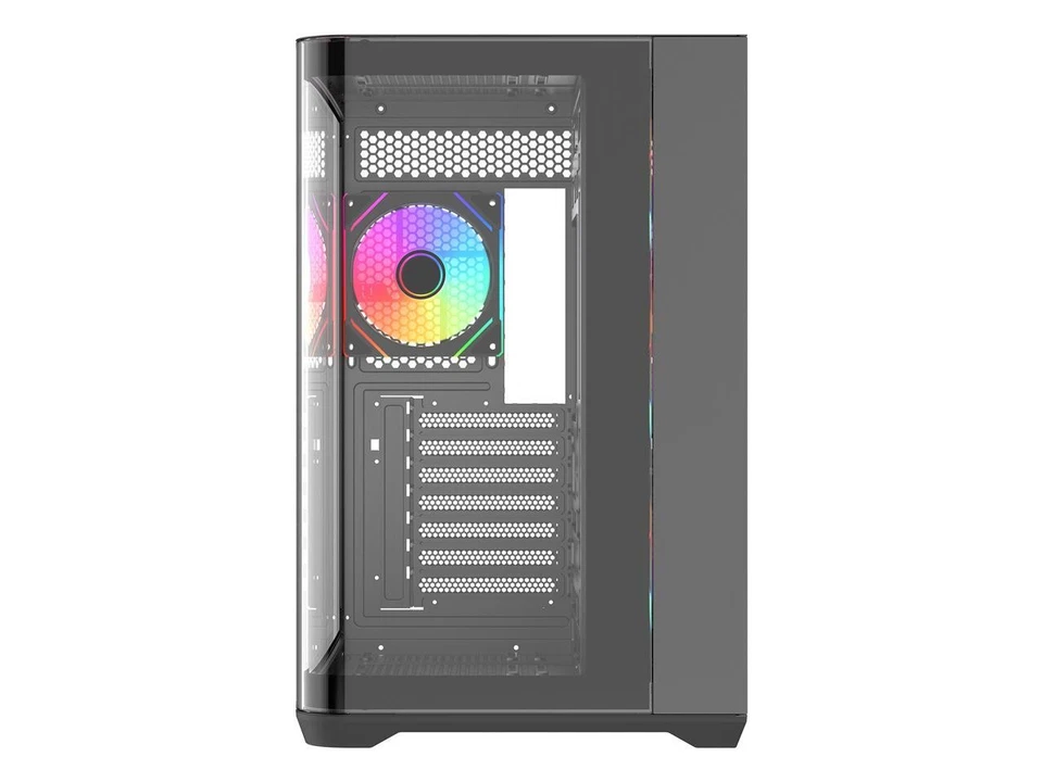 Rosewill ACA503B ATX Mid-Tower PC Gaming Case Curved Tempered Glass Side Panel, - Image 4 of 4