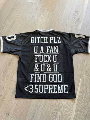 SMALL Supreme Find God Football Jersey top Black Brand New SS26