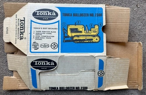 Tonka Bulldozer No. 2300 Box-only, No Vehicle, Vintage USA Made