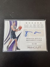 2018-19 Panini Immaculate Modern Marks Nemanja Bjelica #MM-NBJ /99 Auto