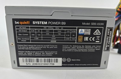 be quiet! SYSTEM POWER B9 SB9-450W 80+ Netzteil