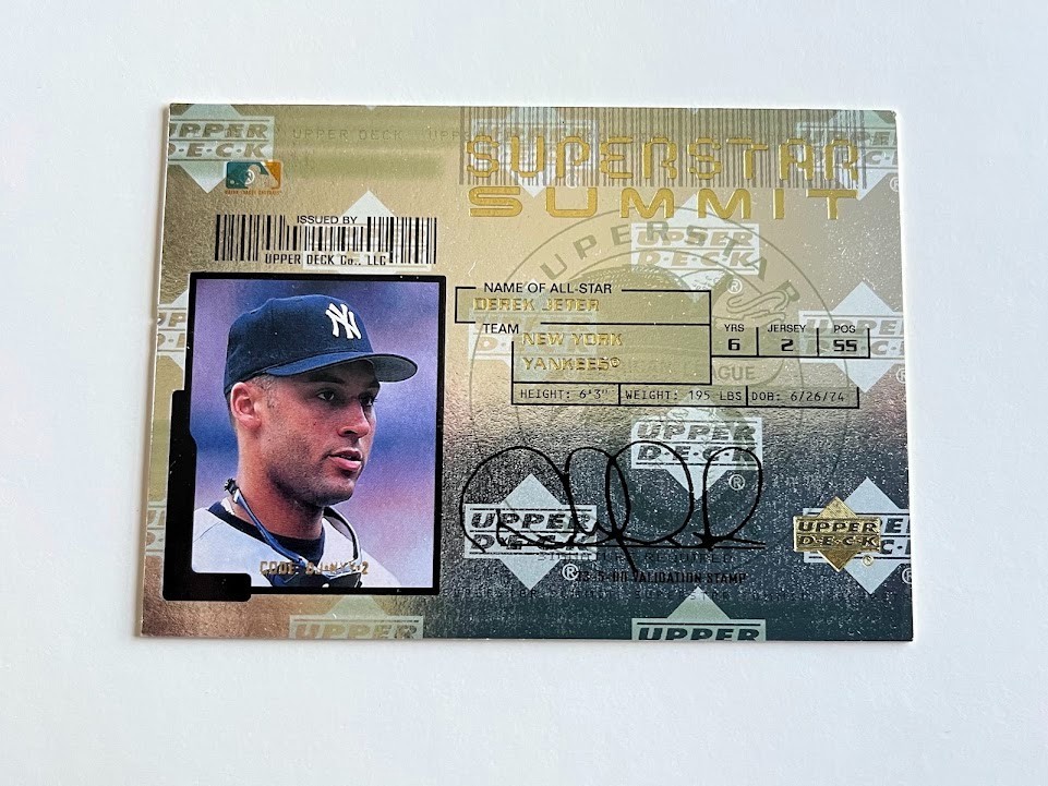 2001 UPPER DECK SUPERSTAR SUMMIT DEREK JETER SS1 NEW YORK YANKEES