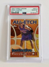 1999-2000 Topps Chrome Vince Carter All-Etch PSA 10 GEM MINT