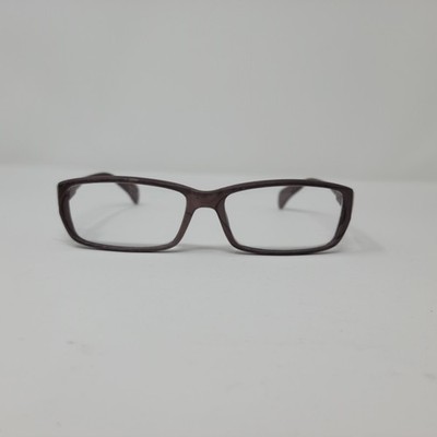 Kay Unger RR032H Womens Rectangular Eyeglass Frames Taupe Plastic 50-17 Full Rim