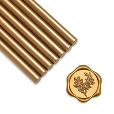 UNIQOOO Mini Glue Gun Sealing Wax Sticks for Wax Seal Stamp - Metallic Antiqu...