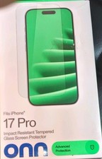Onn Impact Resistant Temperedglass Screen Protector For iPhone 17 Pro