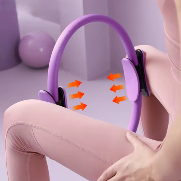 Pilates Ring Widerstandsring – Yoga Fitness Circle für Ganzkörpertraining Set