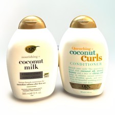 ogx nourishing coconut milk  quenching coconut curls conditioner 13oz ea