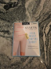 New Assets Spanx Women's High Waist Shaping Short Black Size 1 95-125lb NWT