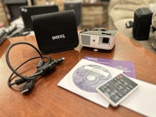 BenQ Joybee GP1 Mini Projector Portable LED w/ Remote, Case & PSU – Working