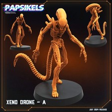 Xenomorph Drones: 32mm Miniatures for Aliens vs Humans Resurgence - Papsikels Sc