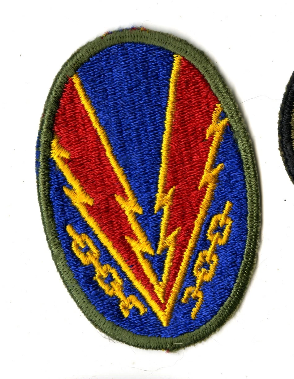 Headquarters European Theater 1st Design White Back Patch WWII Vintage
