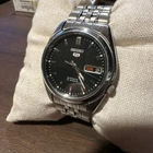 [Vintage] Seiko 5 Automatic 7S26-01V0 Black Dial Men's Watch Day/Date b249
