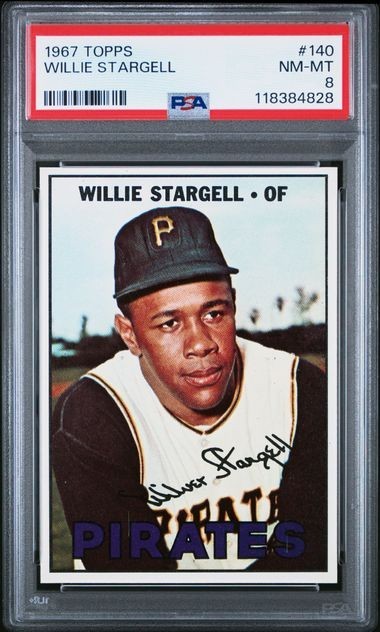 1967 Topps #140 Willie Stargell PSA 8 NMMT Pirates Hall-of-Fame GREAT!!