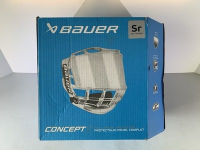 Bauer Concept 3 Ice Hockey Full Facial Shield/Visor Size Sr. Open Box