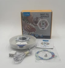 LiveFine Smart WiFi 28-Day Automatic Pill Dispenser with Lock & Alarm Clear Lid