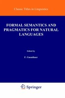 Franz Guenthner (U. A.) | Formal Semantics And Pragmatics For Natural Languages
