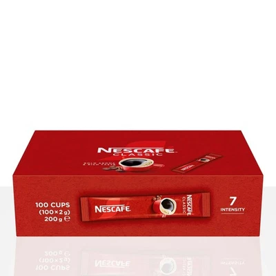 NESCAFÉ Nescafe Classic Kaffeesticks 100 x 2g löslicher Instant-Kaffee