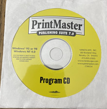 Print Master 7.0 PC CD Rom Software